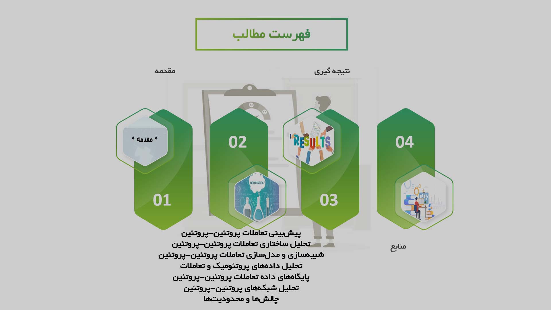 پاورپوینت کاربردهای بیوانفورماتیک در مطالعه تعاملات پروتئین-پروتئین